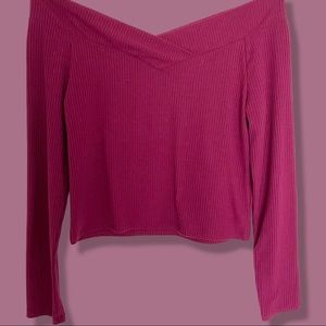 Off the Shoulder Long Sleeve